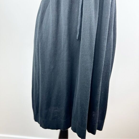 Nanette Lepore Anthropologie Black Knit Beaded Racerback Dress Cover-Up‎ Sz L - Picture 12 of 15